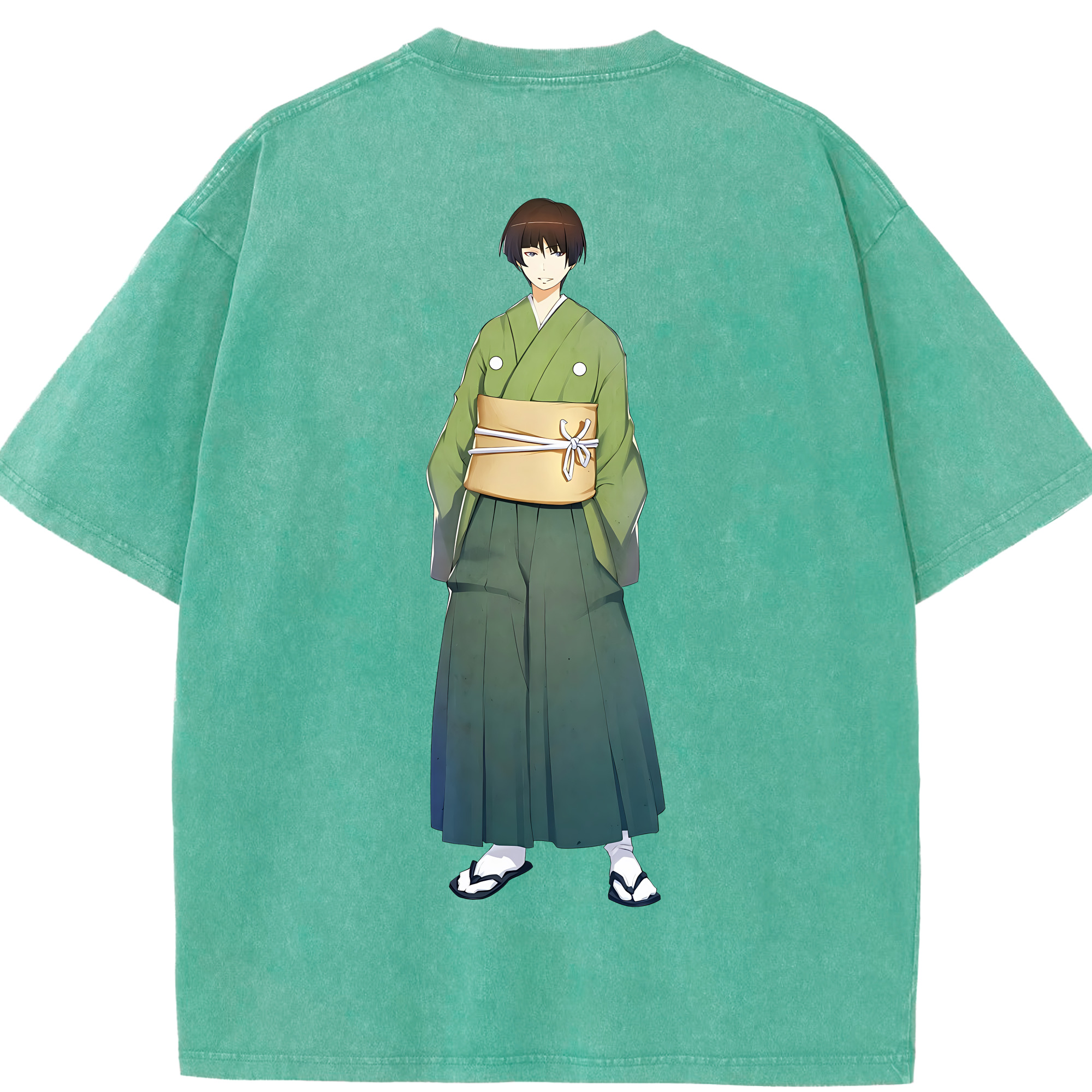（画像用） 刀剣乱舞 Touken Ranbu 綿100% ヴィンテージ風 半袖Tシャツ（背面プリント）